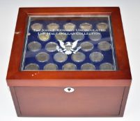 Danbury Mint coin collection 'The John F Kennedy Uncirculated US Half Dollar Collection', comprising