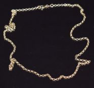 A 9ct gold chain / necklace, 5.4g, 54cm long