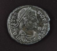 Roman Imperial late period Vetranio Ae Centenionalis 350AD, Siscia Mint, VF