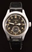 Timor British military issue 'Dirty Dozen' wristwatch with inset subsidiary seconds dial, luminous