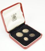 Queen Elizabeth II 1956 cased Maundy coin set