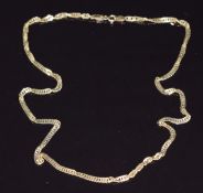 A 9ct gold chain / necklace, 4.4g, 42cm long