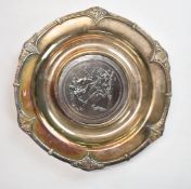 Royal Mint 'Pistrucci Sovereign' limited edition of 1000 silver salver, in fitted case with