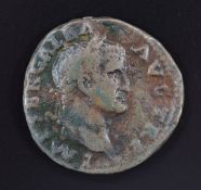 Roman Imperial Emperor Galba c u As coin, 68-69AD, NF. Galba succeeded Nero when he committed