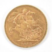 Queen Victoria 1888 gold full sovereign