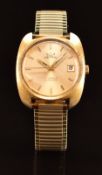Smiths Astral gentleman's automatic wristwatch with date aperture, gold hands, hour markers and