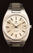 Omega Seamaster gentleman's automatic wristwatch ref. 166.0206 with date aperture, two tone luminous