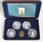 Royal Australian Mint Voyages Into History 'Masterpieces in Silver' 2002 coin set, in fitted