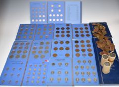 Sixty modern Royal commemorative crowns in three paper rolls, together with a quantity of pre