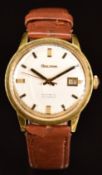 Bulova gentleman's automatic wristwatch ref. 576-1 with date aperture, two-tone hands and hour