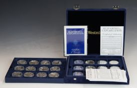 Collection of twenty one Westminster Seafaring and Exploration silver proof £5 crowns, all with