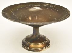 George V hallmarked silver tazza, Birmingham 1914, maker Levi & Salaman, diameter 20cm, weight