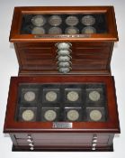 Two Danbury Mint coin collections comprising 'The Last of The Half Crowns' and 'The Last Four