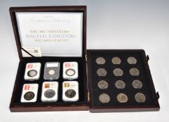2017 DateStamp UK specimen year set in deluxe case, together with a cased collection of UK Royal