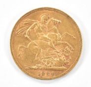 Queen Victoria 1884 gold full sovereign