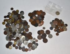 An amateur collection of world coinage, 19thC onwards, together with Channel Islands doubles and