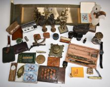 Bijouterie and collectables to include pair of Chinese silver and enamel pots, diameter 4.5cm,