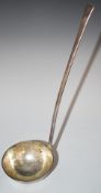 Modern hallmarked silver punch or soup ladle, London 1995, maker J & E G, length 31cm, weight 172g