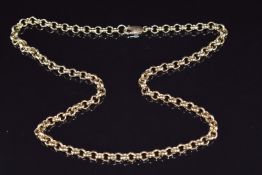 A 9ct gold belcher chain, 37.9g, 50cm