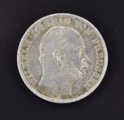 Wilhelm Koenig Von Preussen 1871 commemorative coin Victory over France, the year the King of