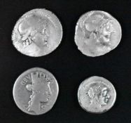 Two Roman Republic silver Denarius Cornelius Lent Clodianus 88BC together with an A Plautius example