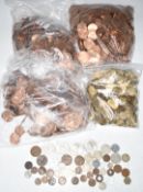 Approximately 22.3kg Queen Elizabeth II pennies with full lustre and approximately 2.6kg of