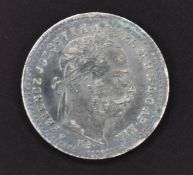 Hungary Franz Joseph I 1870 10 Krajczar coin, EF