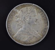 1860 Frankfurt Ein Vereinsthaler Ein Pfund Fein, obverse laureate bust legend translating as 'Free