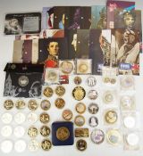 A collection of various London Mint, Westminster and other commemorative coins and crowns to include