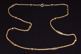 An 18ct gold necklace, 5.5g, 50cm