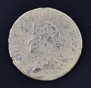 James II Gunmoney shilling dated May 1686