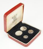Queen Elizabeth II 1964 cased Maundy coin set