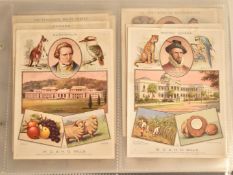 An album of cigarette and other collector's cards including larger Wills Gold Flake, B D V silks,