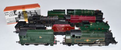 Seven Hornby Dublo and Hornby 00 gauge model railway locomotives including Princess Elizabeth,