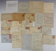 A group of signed letters addressed examples sent by Ralph Vaughan Williams, Marion M Scott,