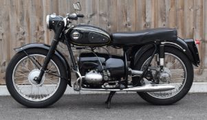 1957 Velocette Valiant 192cc flat twin motorcycle, non transferable registration number 118 XUW,