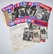 Beatles Fan Club letter and similar items including Beatles Book Monthly advertising flyer,