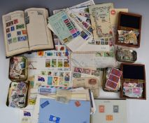 GB and world stamp collection in small albums, envelopes and boxes etc, one cigar box containing