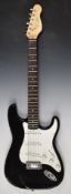 Encore Fender Stratocaster style electric guitar, in 'ROCKBAG' soft case.