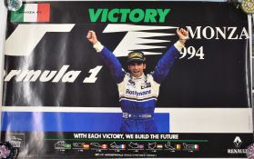 Six Williams and Renault Formula 1 race and championship winning posters including 1994 Champions