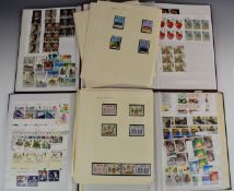 A very large collection of modern GB postage stamps in stockbooks, folders and albums, including