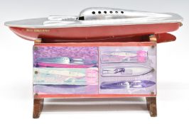 Victory Industries Miss England Super Silent Twin-Jet Propelled live steam Speed Boat with display