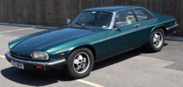 1983 Jaguar XJS HE 5. 3 automatic, registration number LFO 56Y, with V5c. This was the vendor's late