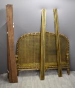 French giltwood bergère king size bed frame