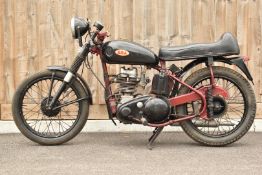 1953 BSA C11 250cc plunger motorcycle. Owned by the vendor for over 50 years, the original logbook