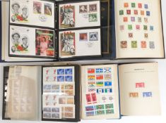 GB Commonwealth stamps in five albums