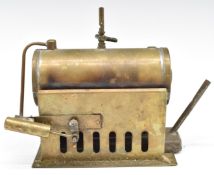 CK Number 2 stationary live steam engine with oscillating cylinder, whistle and three wick spirit