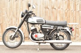 1981 Jawa 350 two stroke twin motorcycle, with transferable registration number OOD 999W (