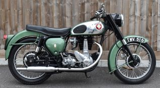 1958 BSA GB31 350cc motorcycle, registration number ASV 680, with V5c. Late model fitted with