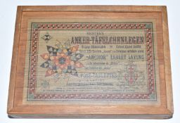 Richter's Anker-Tafelchenlegen Anchor Tablet Laying building brick set, in original wooden box